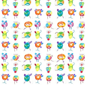 Crazy Critters Watercolors 1 - Three Designs