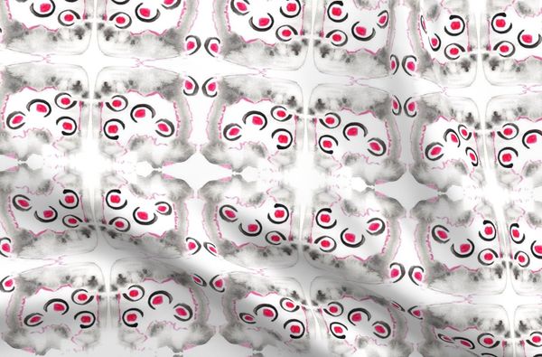 Pink and Grey Bubbles Design