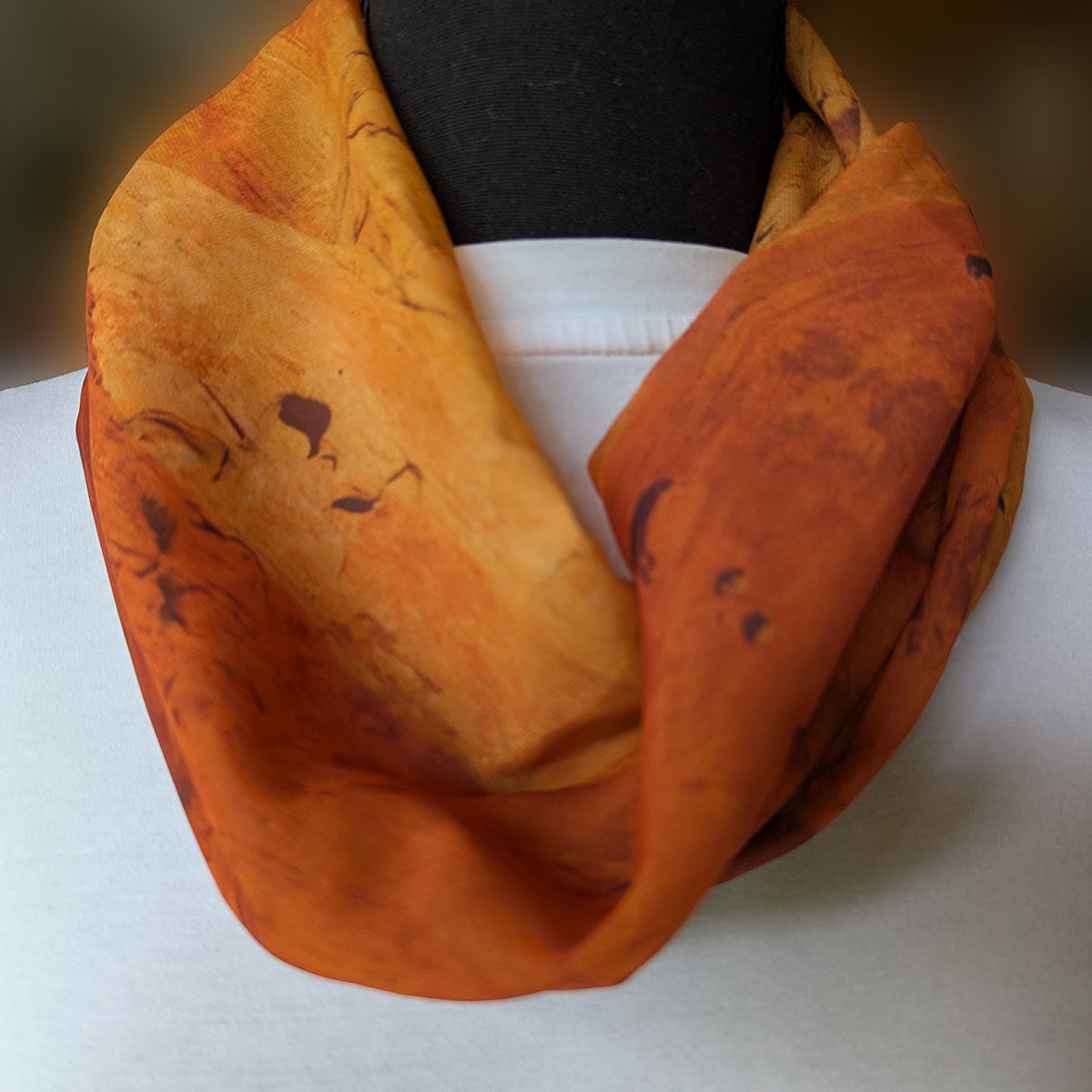 Chiffon Scarf - Red Hot Sandstone