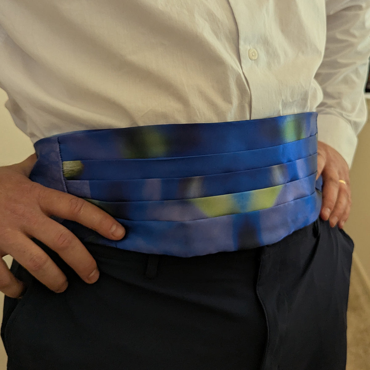 Formal Wear Accessories Set: Cummerbund, Bow Tie and Pocket Square