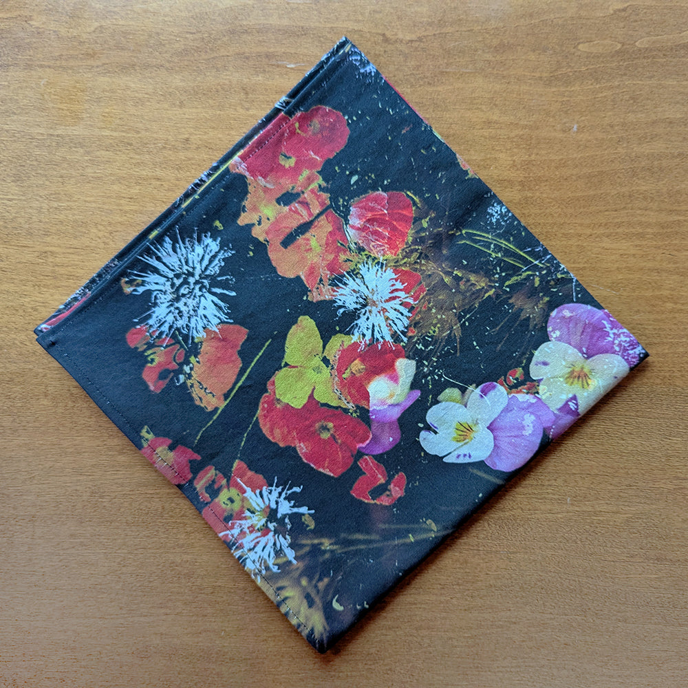 March Flower Napkin (Sold Individually)