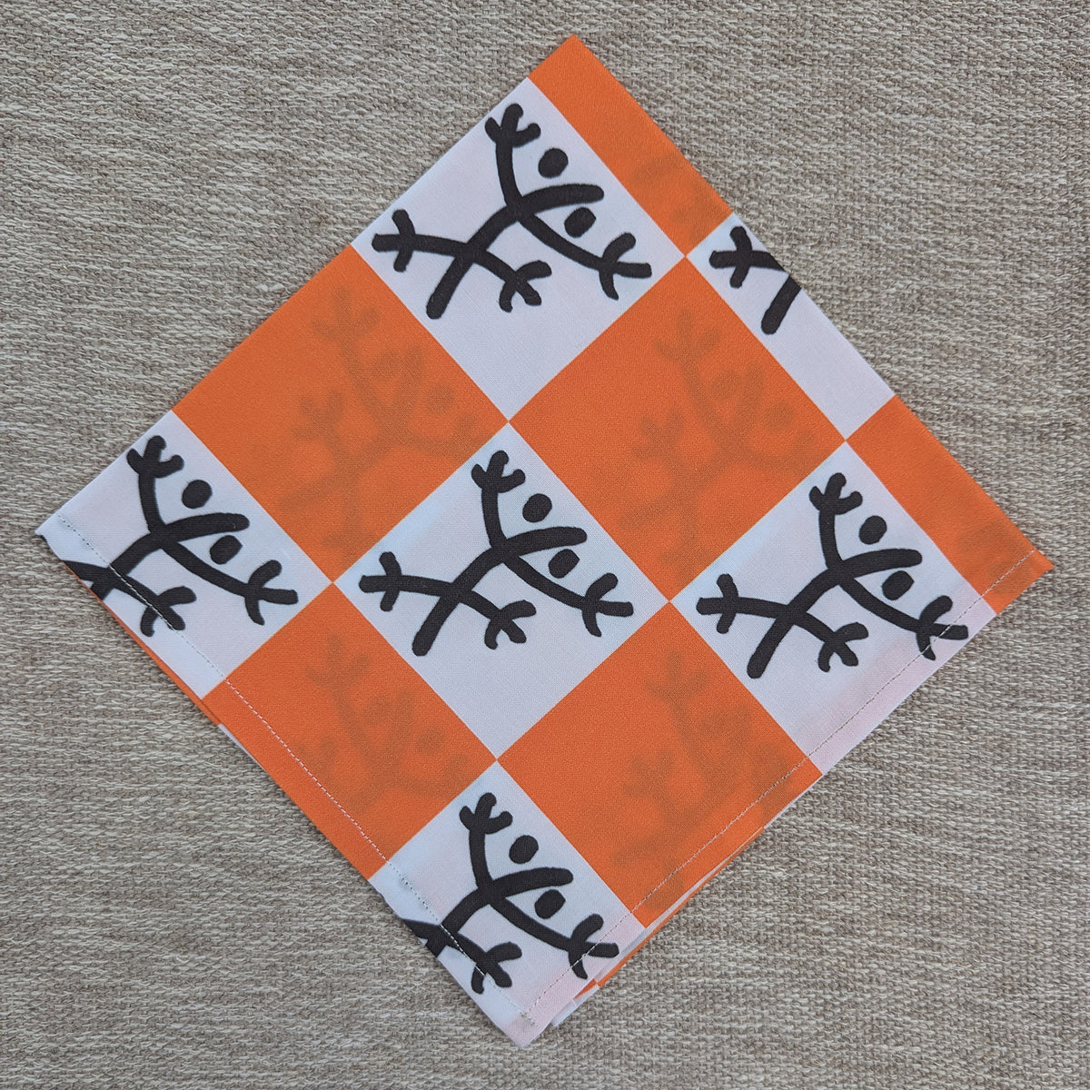Checks & Taino Coqui Dinner Napkin (Sets of 4)