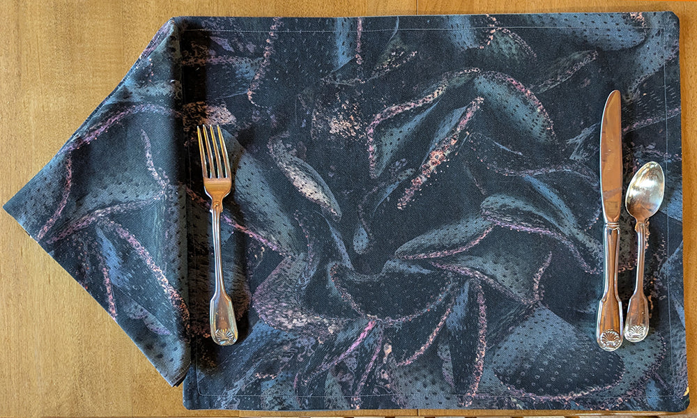 Cactus Napkin (Grey) - Sold Individually