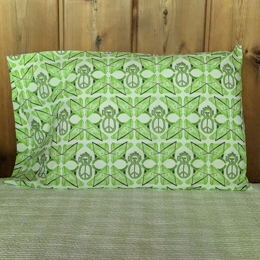 Green Figure Pillowcase