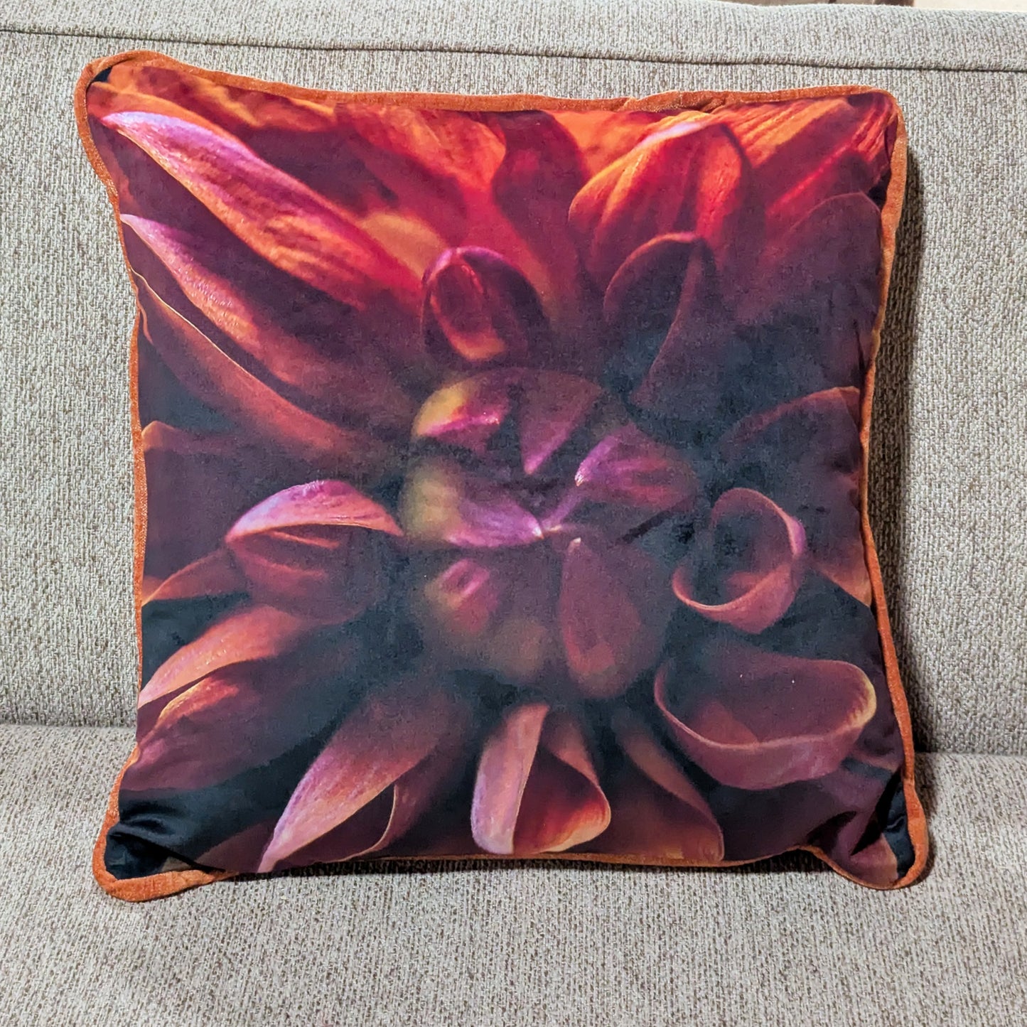 Velvet Dahlia Pillows