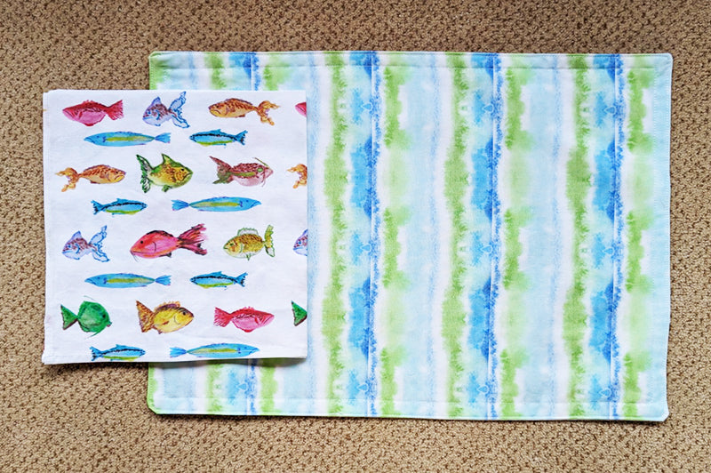 Watercolor Fishes Napkins (Sold Individually)