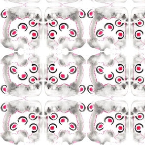 Pink and Grey Bubbles Design