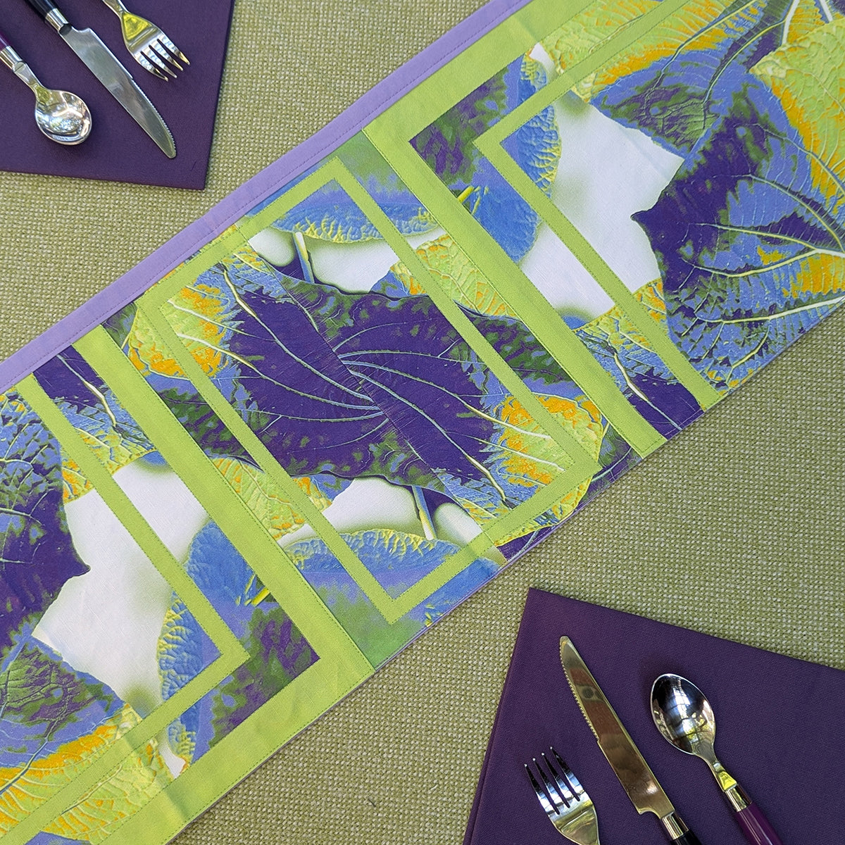 Rainforest (Lilac&Green) Table Runners