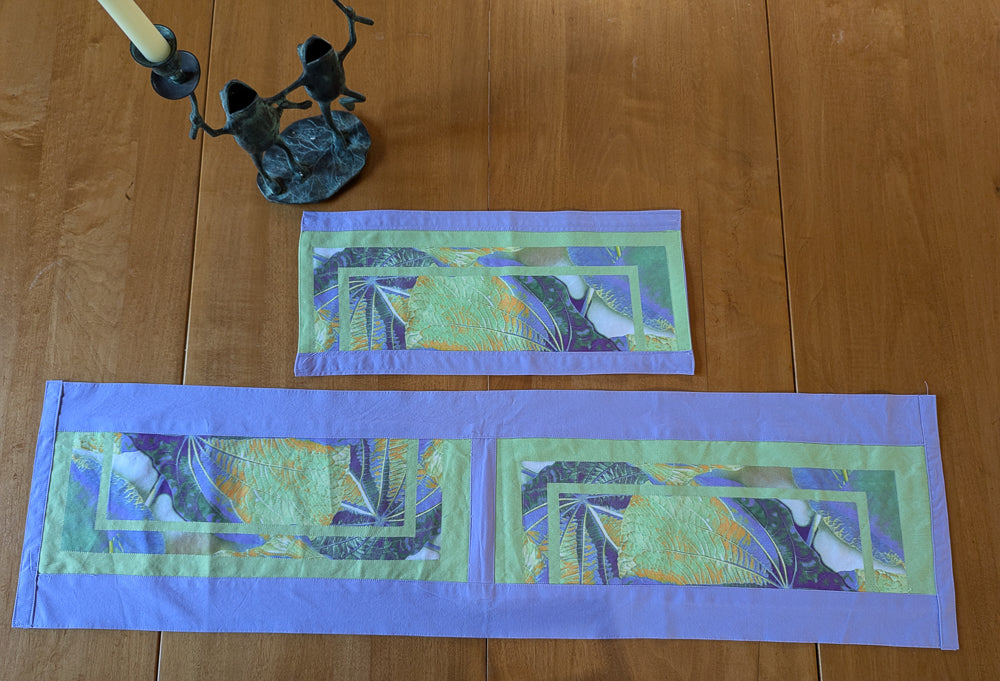 Rainforest (Lilac&Green) Table Runners