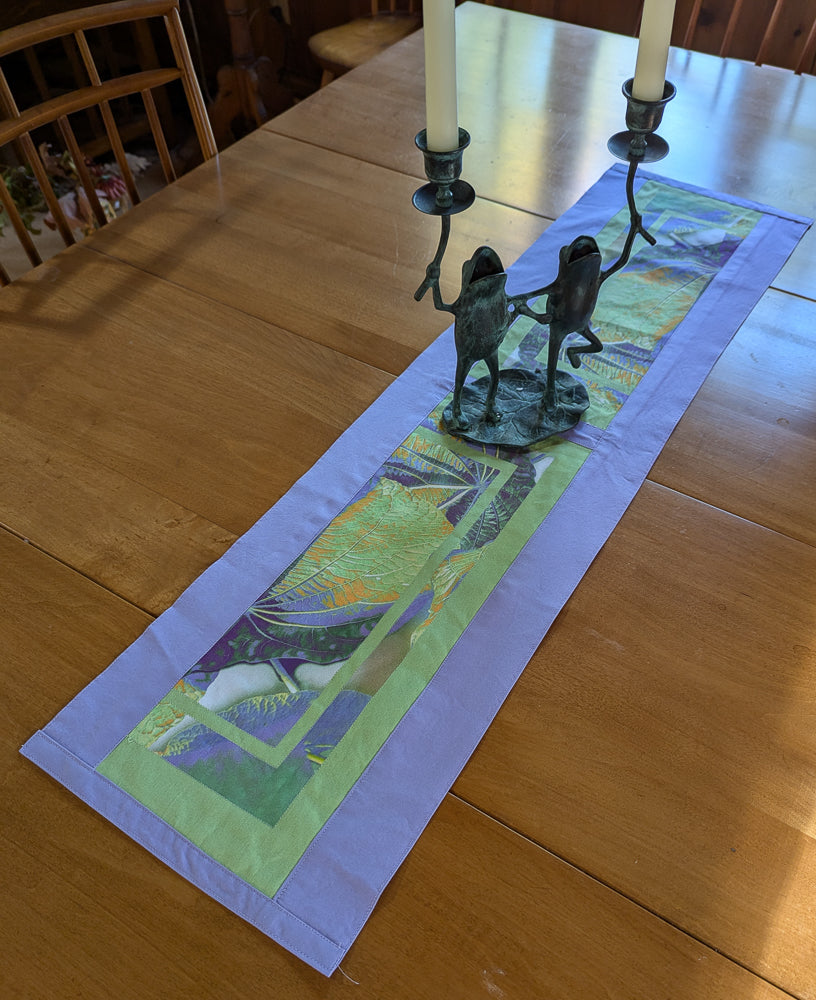 Rainforest (Lilac&Green) Table Runners