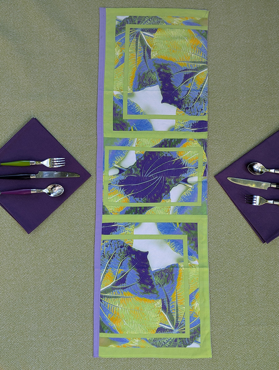Rainforest (Lilac&Green) Table Runners
