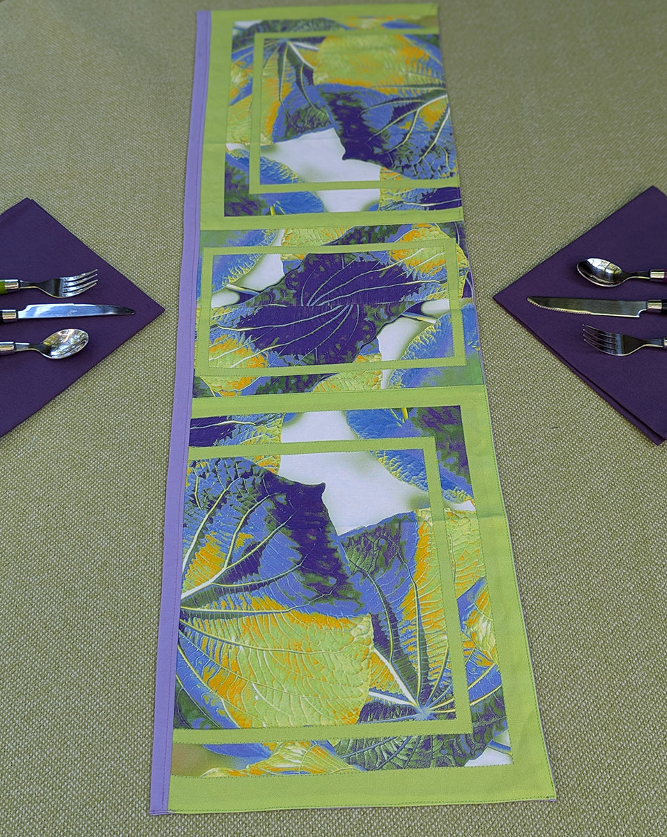 Rainforest (Lilac&Green) Table Runners