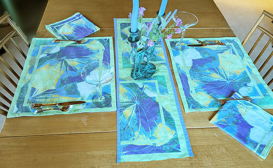 Rainforest (Lilac & Green) Placemats & Napkin Sets