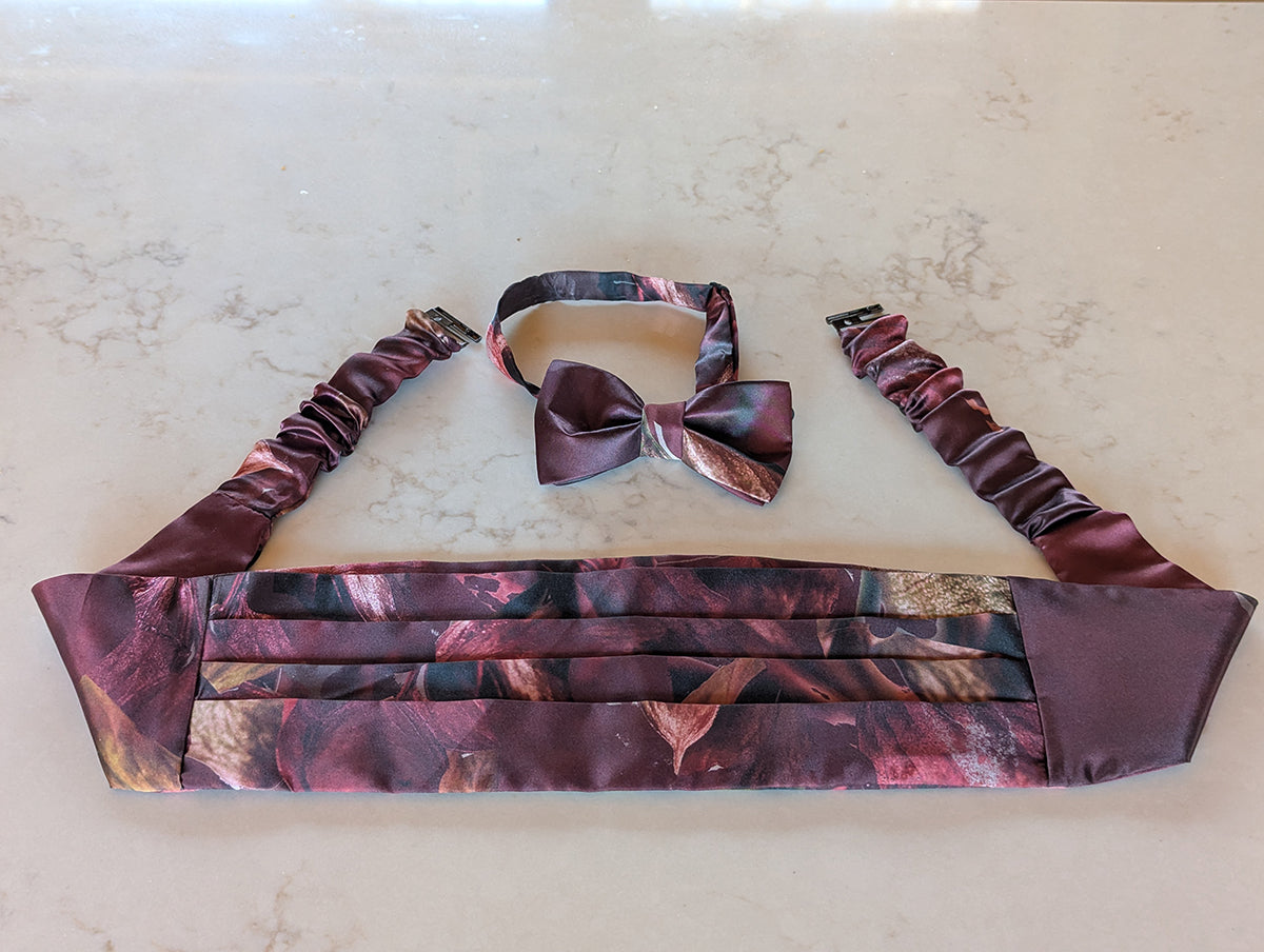 Formal Wear Accessories: Cummerbund, Bow Tie and Pocket Square