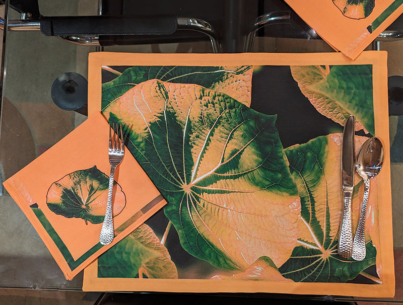 Rainforest (Peach&Green) Napkins (Sold Individually)