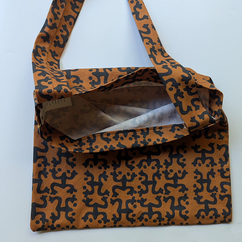 Black & Brown Taino Coqui Tote Bag