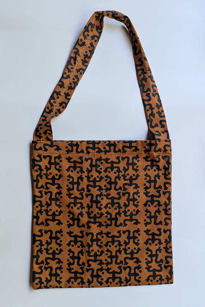 Black & Brown Taino Coqui Tote Bag