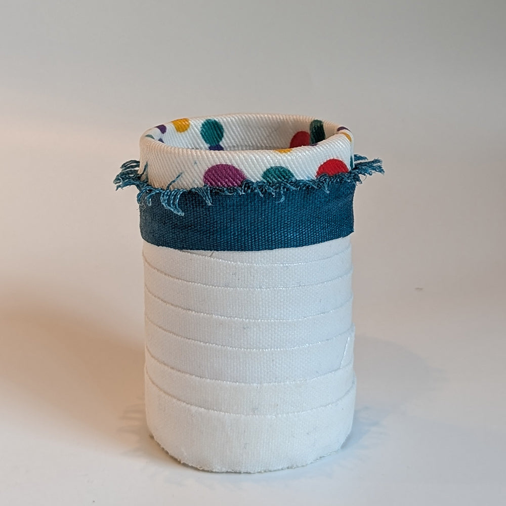Small Fabric Wrapped Vases