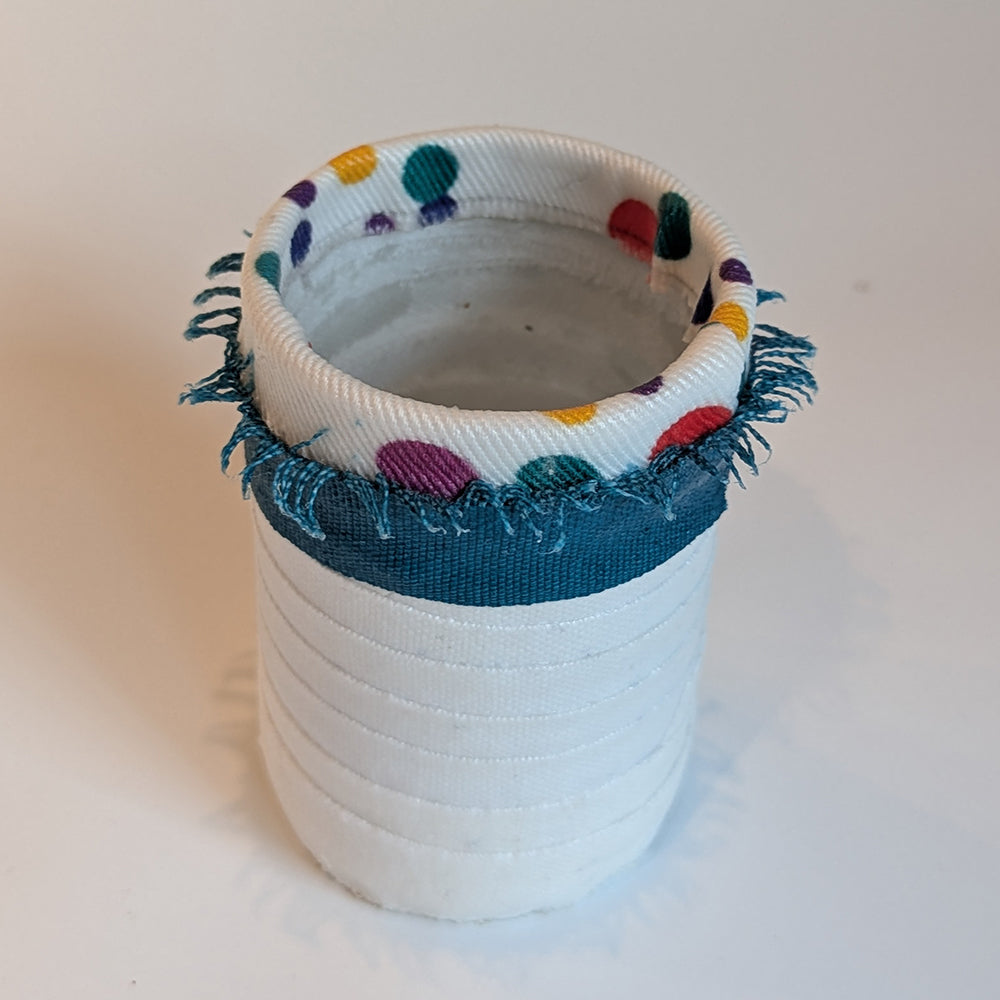 Small Fabric Wrapped Vases