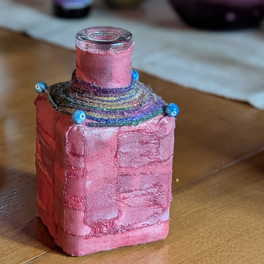 Small Fabric Wrapped Vases