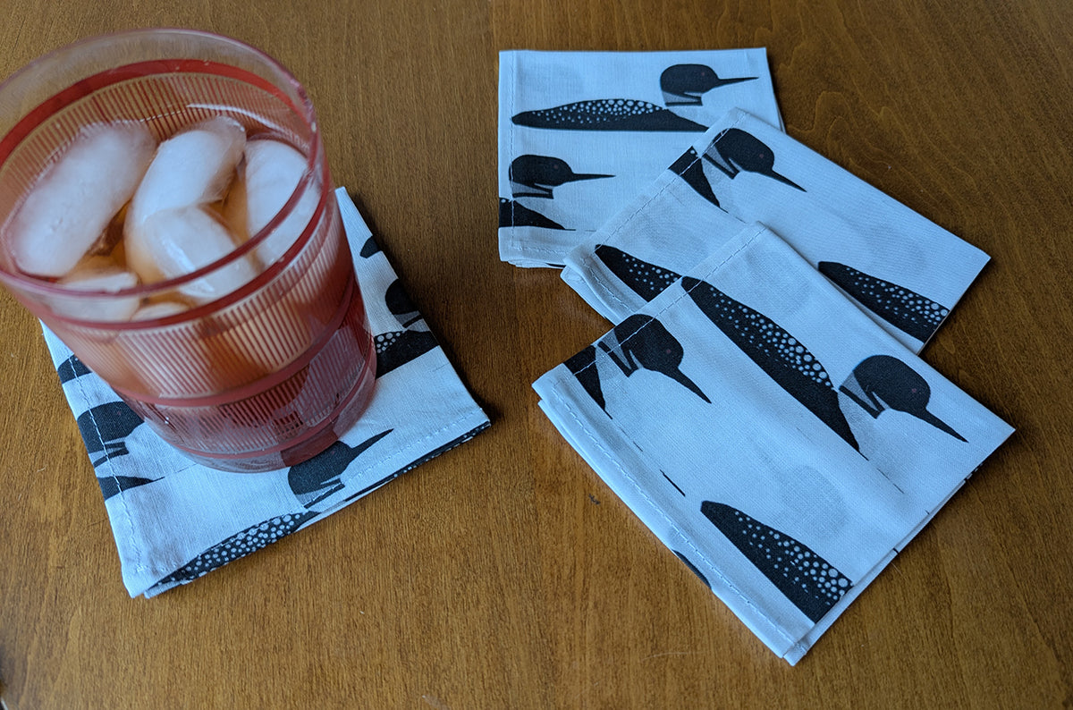 Loons Cocktail Napkins (Set of 4)