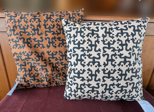 Brown and Black Coqui Pillows
