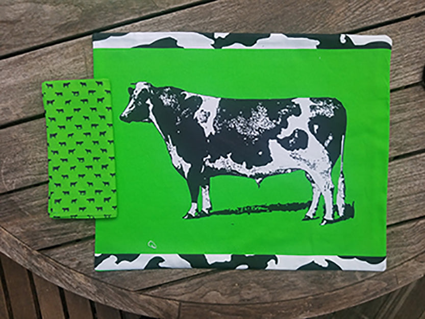 Cows on Green Placemat