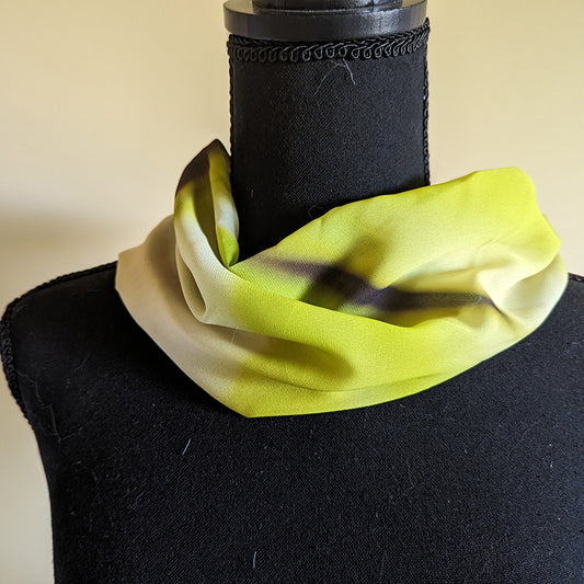 Chiffon Scarf - Lemon-Lime Amaryllis