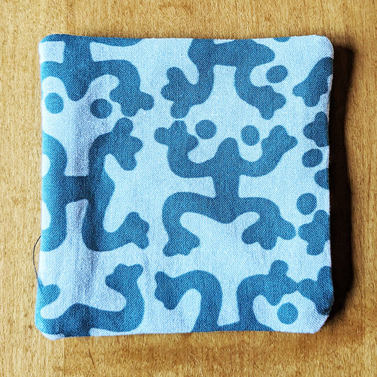 Teal & Grey Taino Coqui Coasters (Sets of 4)