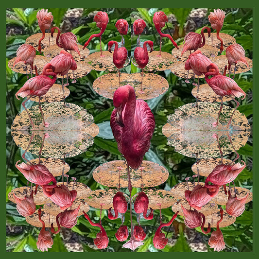 Square Flamingo Design