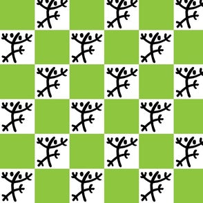 Frogs  in Checks - Four Designs