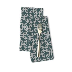 Teal & Grey Taino Coquis - Four Designs