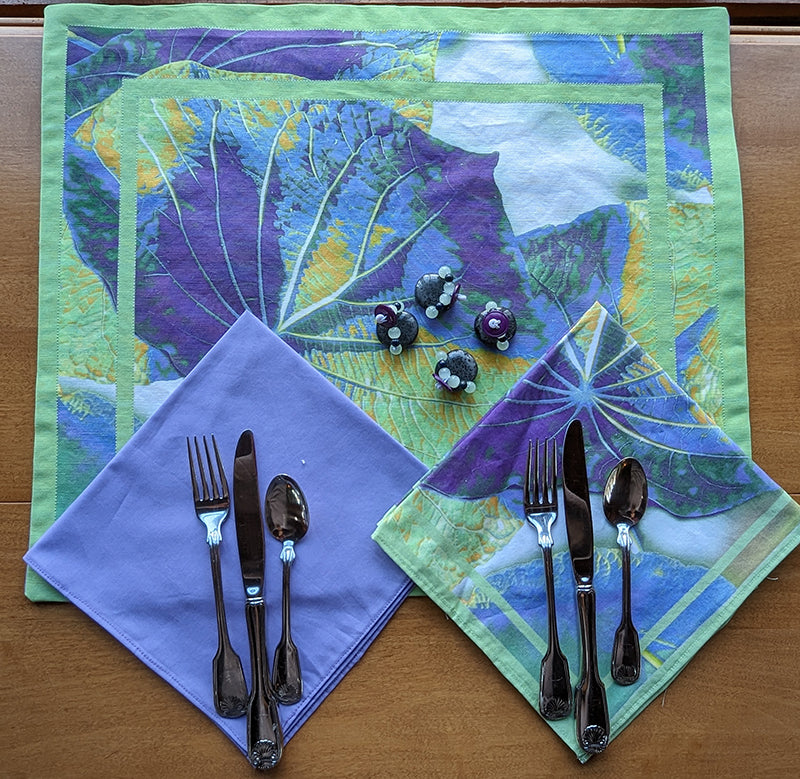 Rainforest (Lilac&Green) Napkins (Sold Individually)
