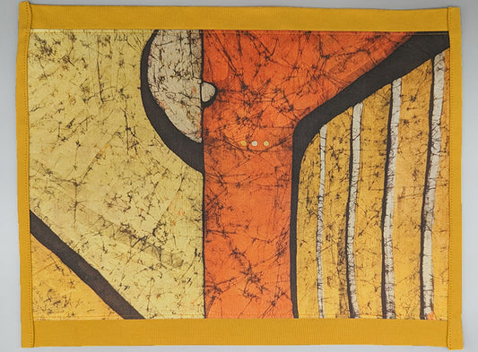 Orange Batik #1 Place Mat (Sold Individually)