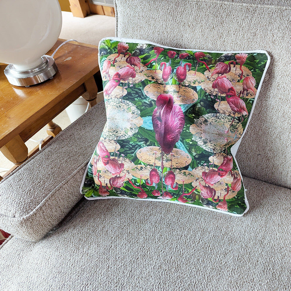 Galina's Flamingo Pillow