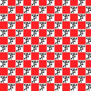 Frogs  in Checks - Four Designs