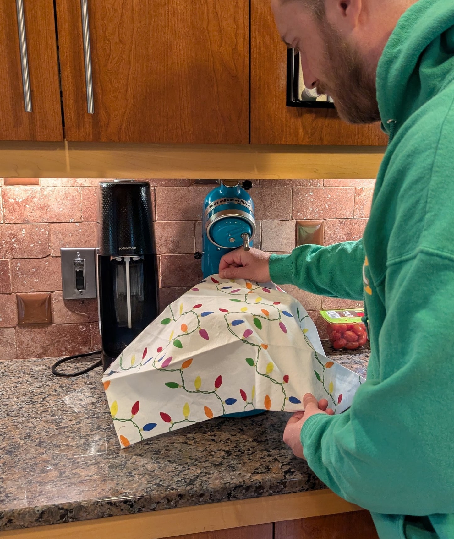 Christmas Lights Tea Towel