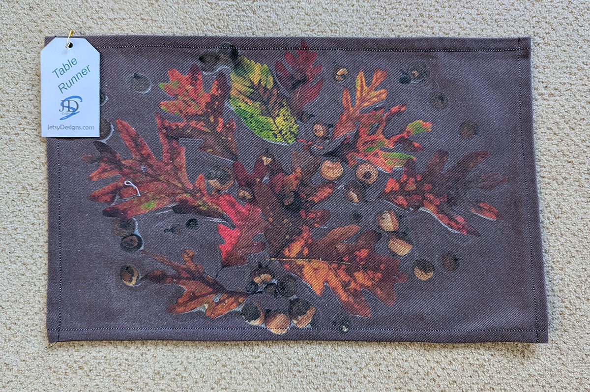 Acorns & Fall Leaves Runner - Three Colors