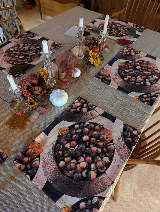 Copper Bowl of Acorns Place Mat