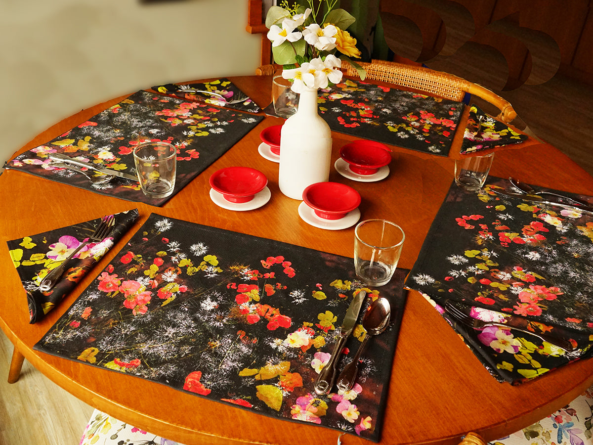 March Flower Napkin (Sold Individually)