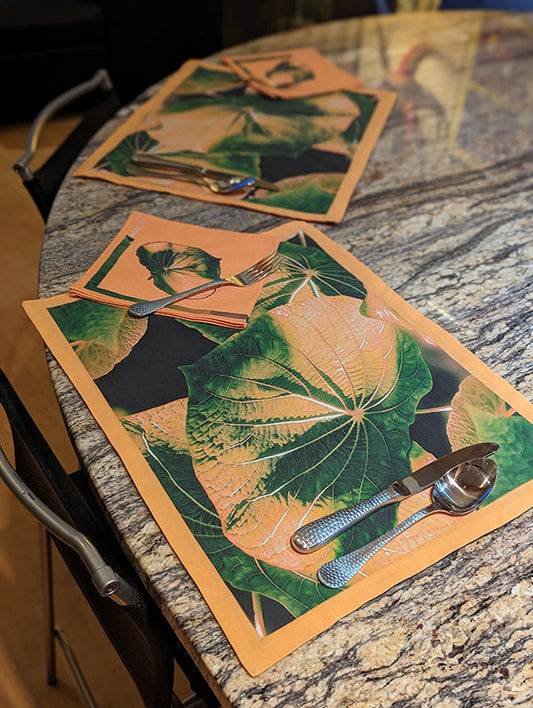 Rainforest (Peach&Green) Placemats (Sold Individually)