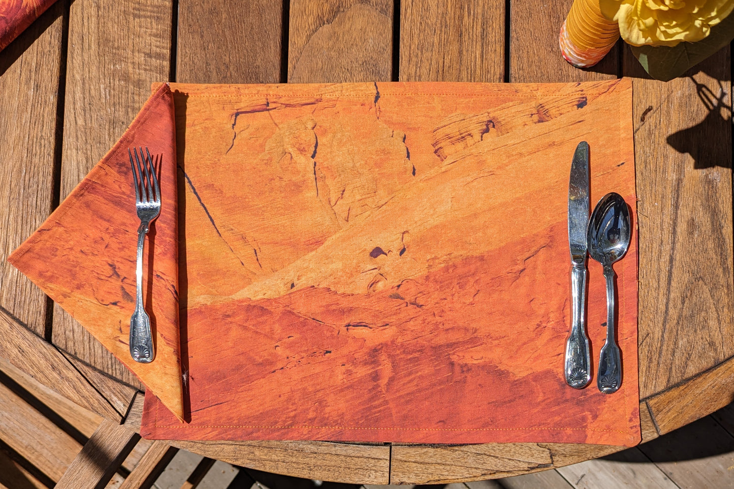 Red Hot Sandstone Reversible Placemat (Sold Individually