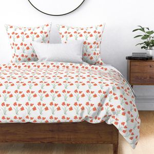 Sunday Morning Orange Flowers - Two Designs