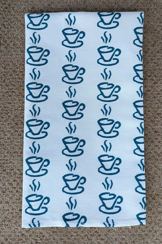 Coffee Cups Tea Towel