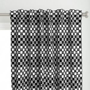 Black & White Taino Grid  Design