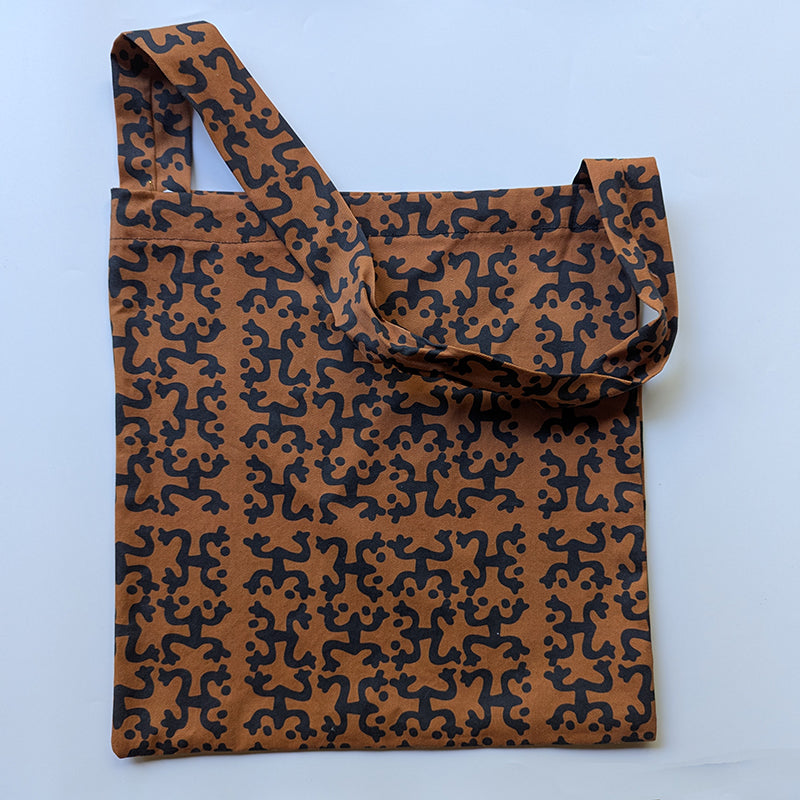 Black & Brown Taino Coqui Tote Bag