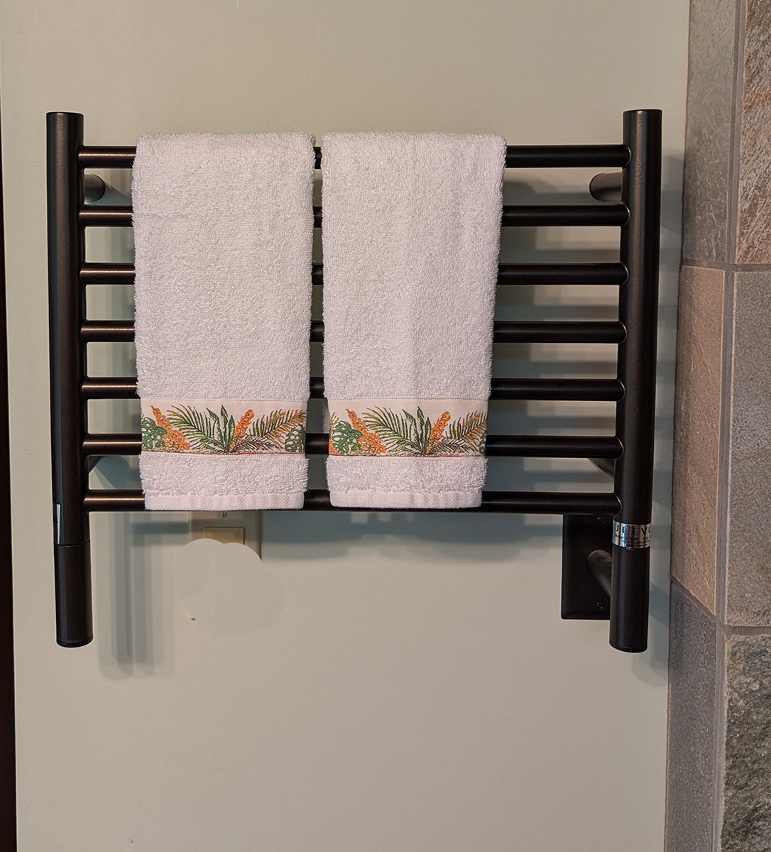 Tropical Plants Border Hand Towels