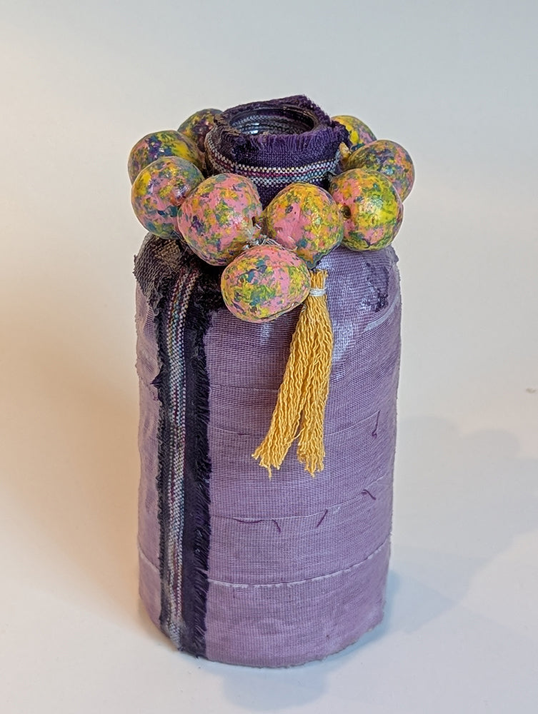 Small Fabric Wrapped Vases