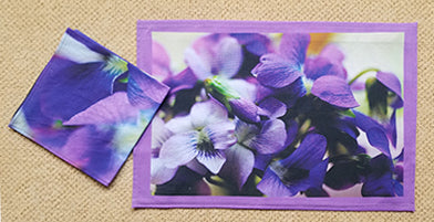 Violets Napkin (Sold Individually)