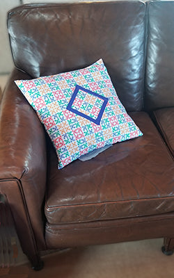Pillow with Colorful Coquis